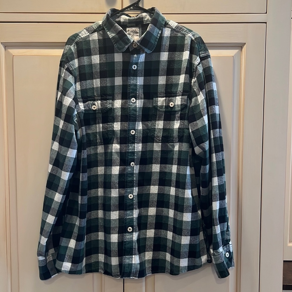 Soft cotton flannel shirt mens xxl